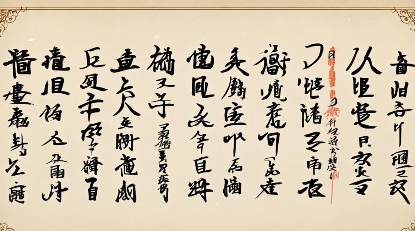书法作品构成