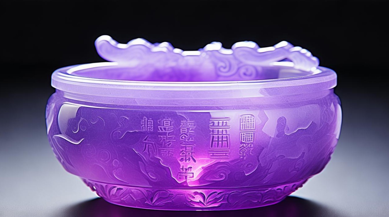 b货翡翠紫光