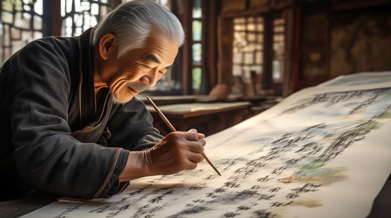 画家 水墨