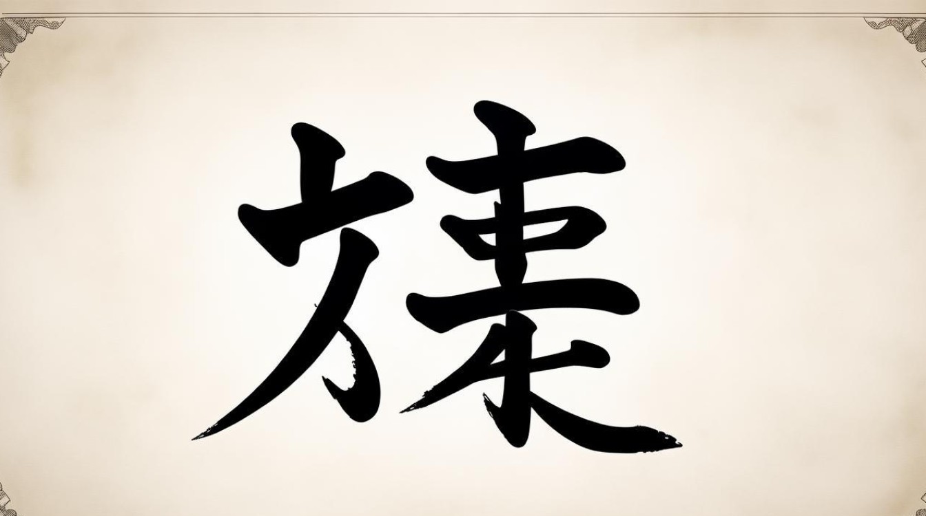 蟹字的书法