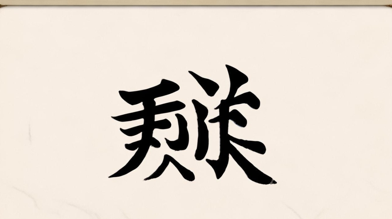 蟹字的书法