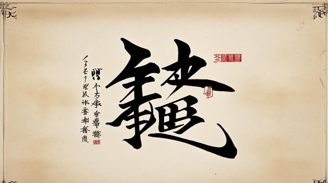 智字书法图片