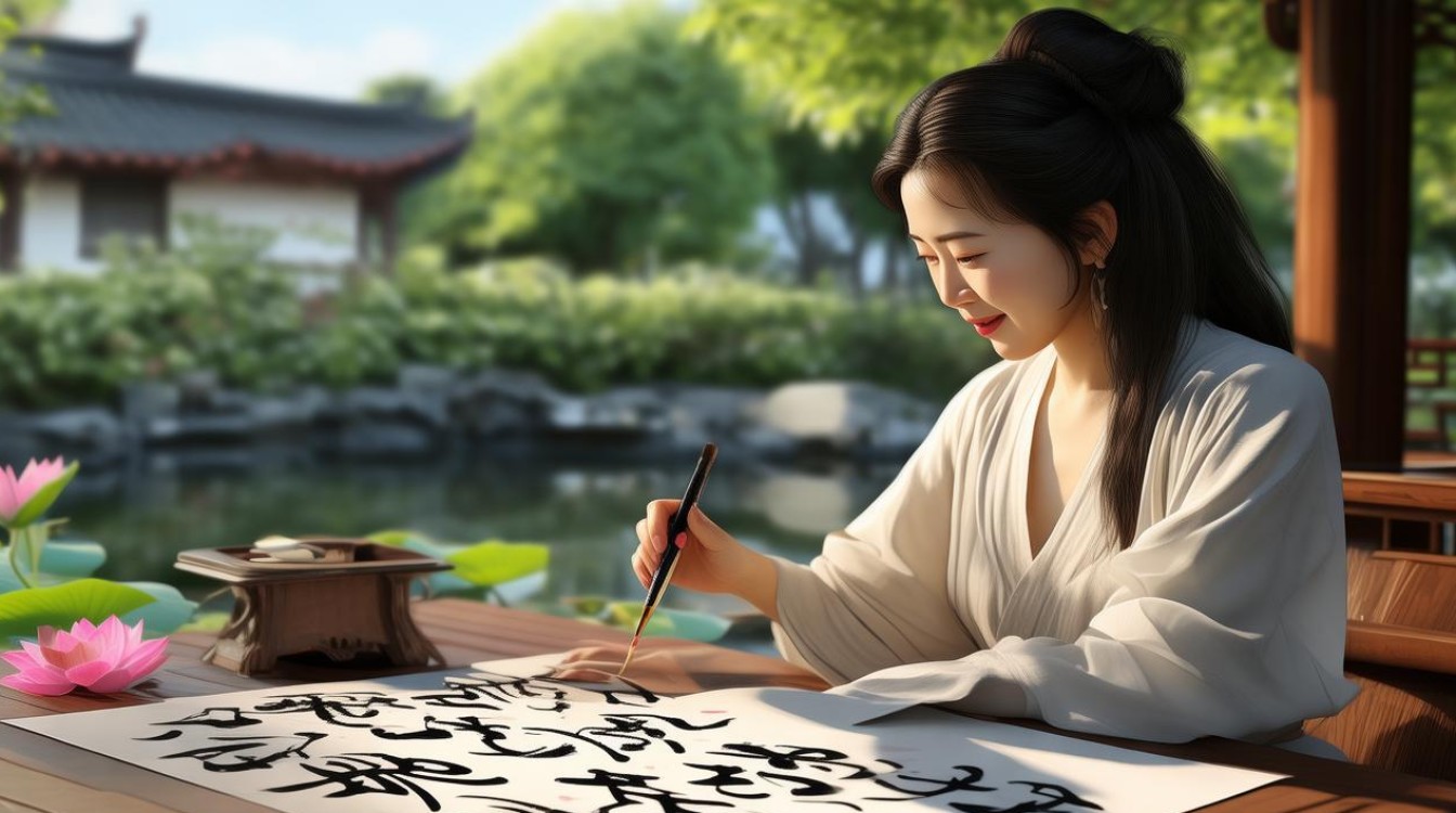 夏梦的书法