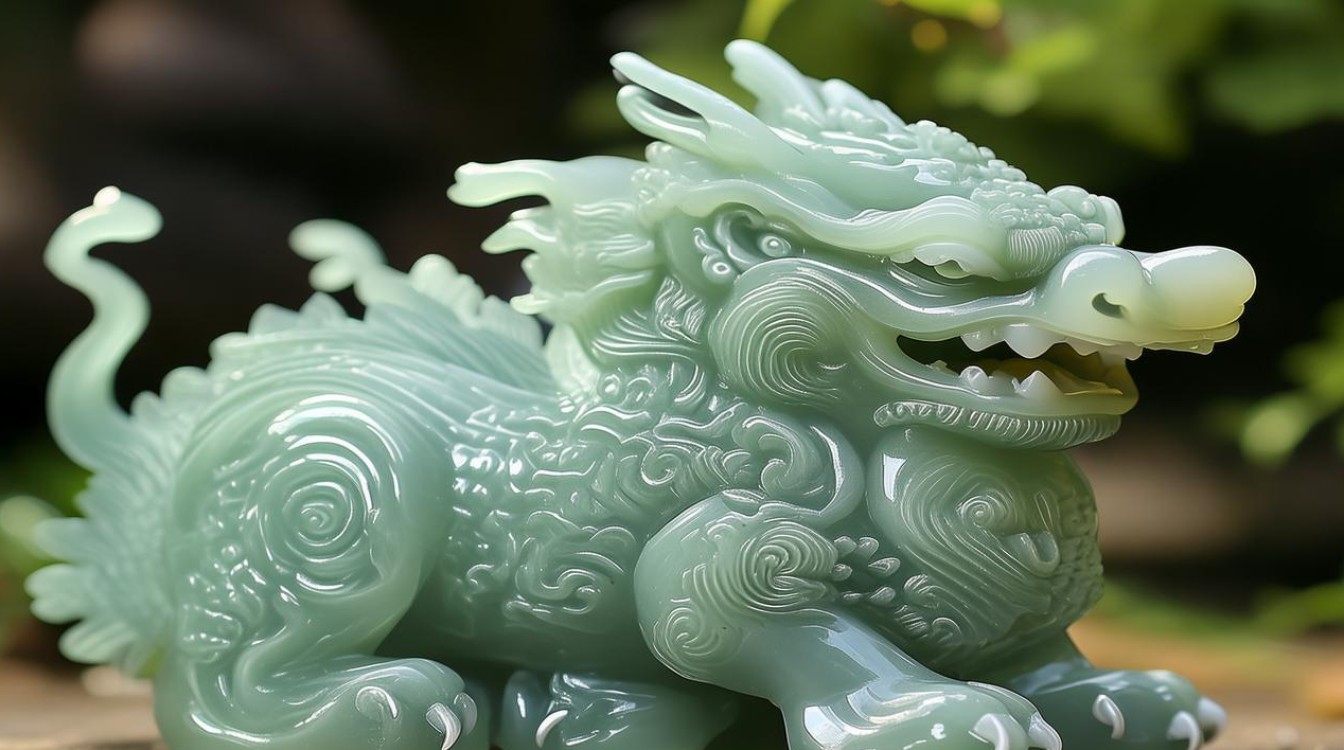 貔貅翡翠摆件图片