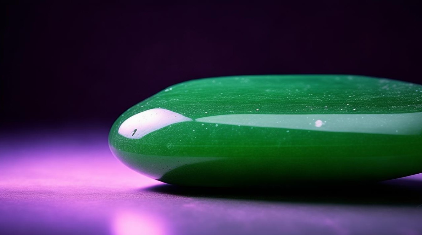 紫光灯照射翡翠