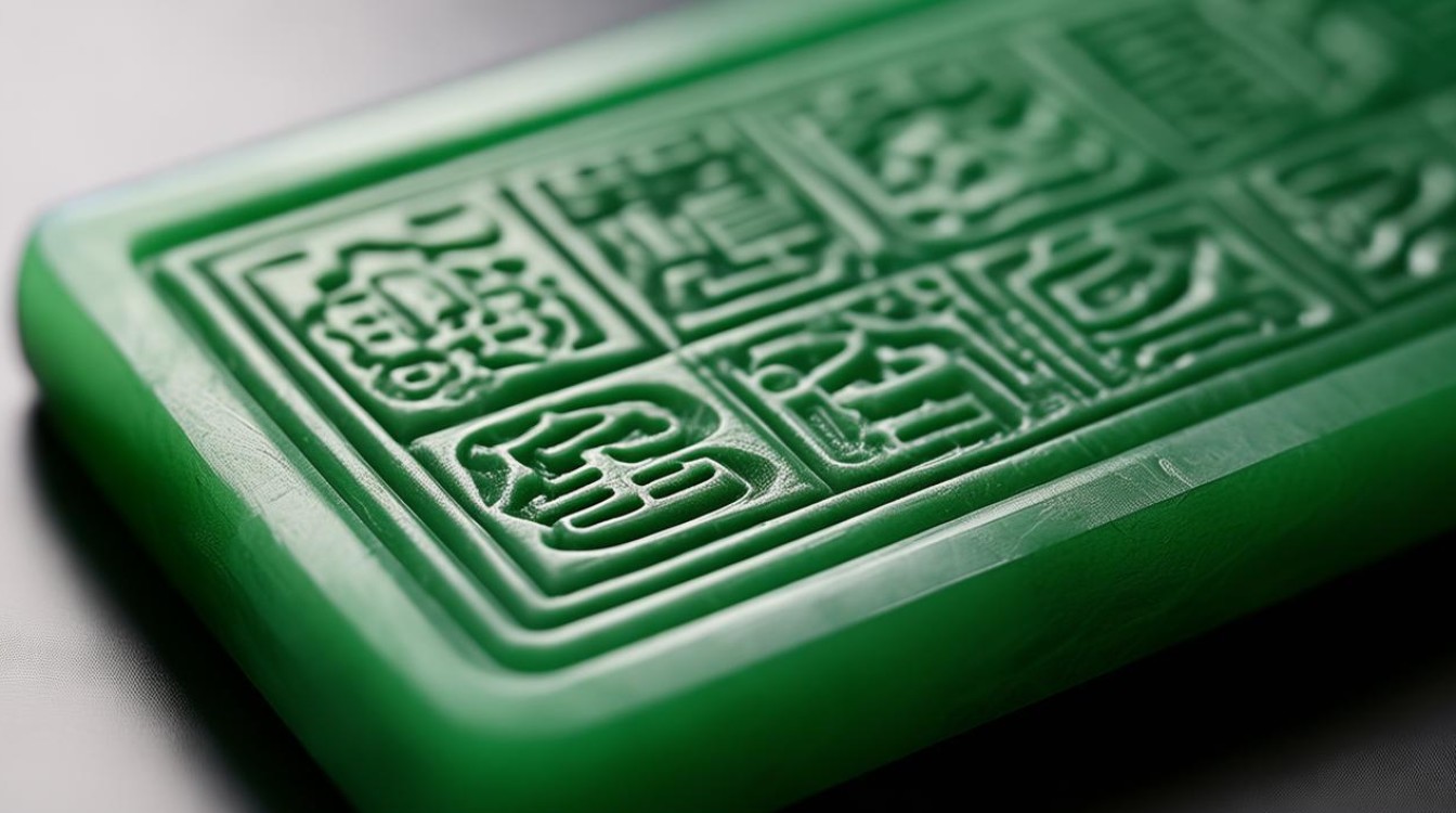 手工篆刻翡翠印章