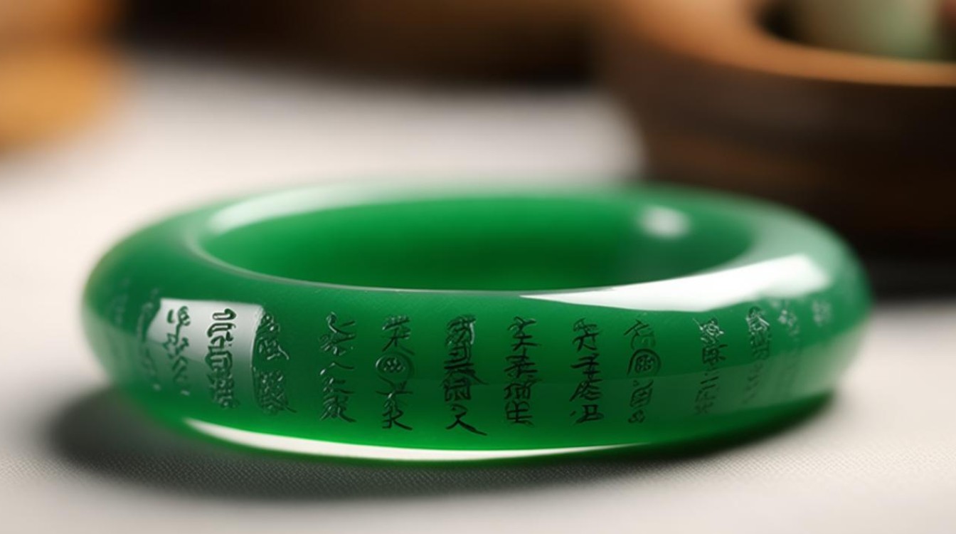 翡翠手镯非常细