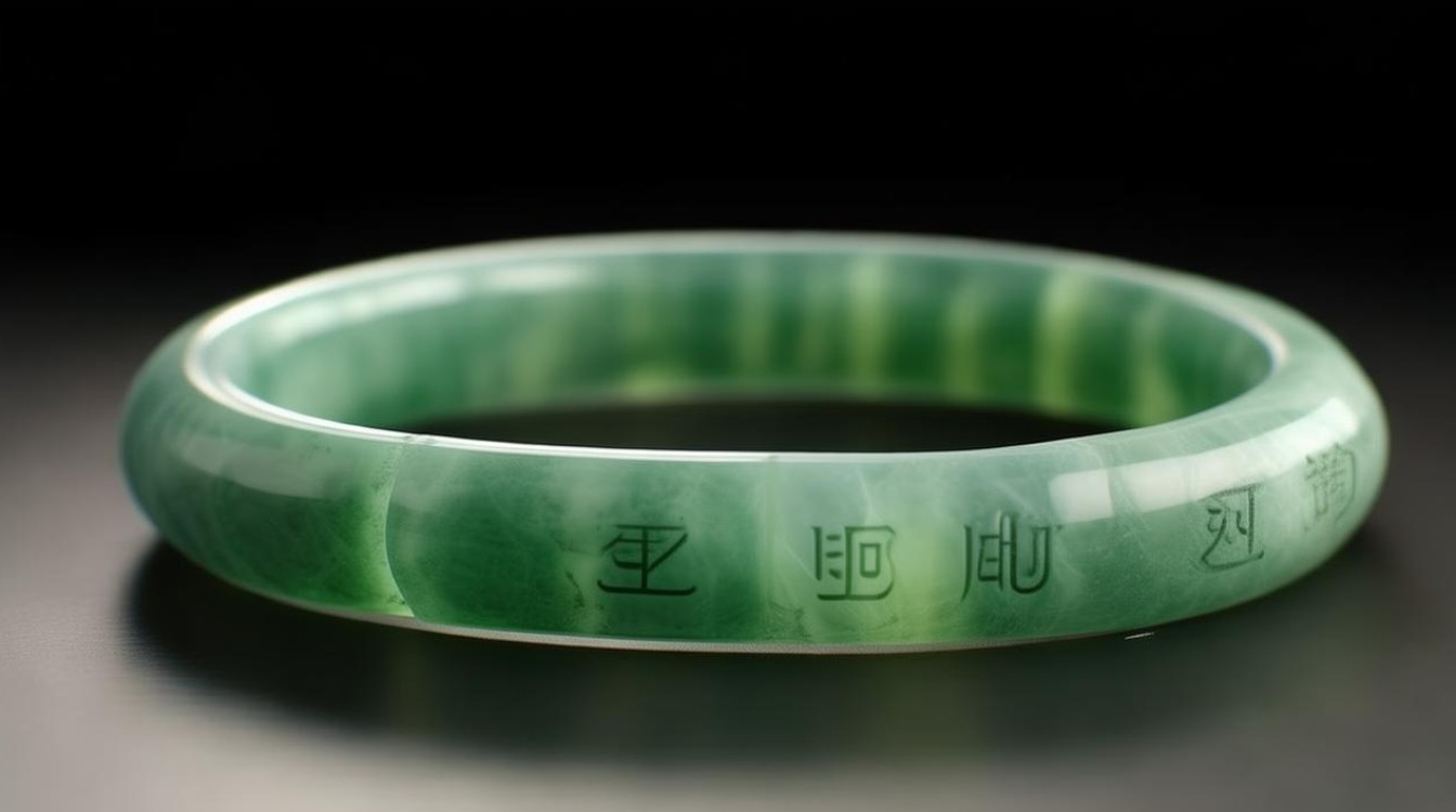 假翡翠镯子图片