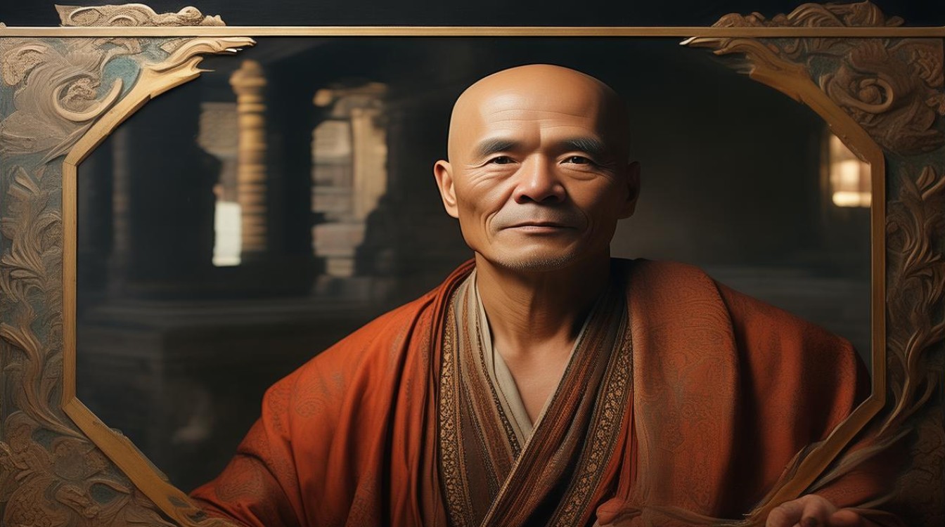著名画家画和尚