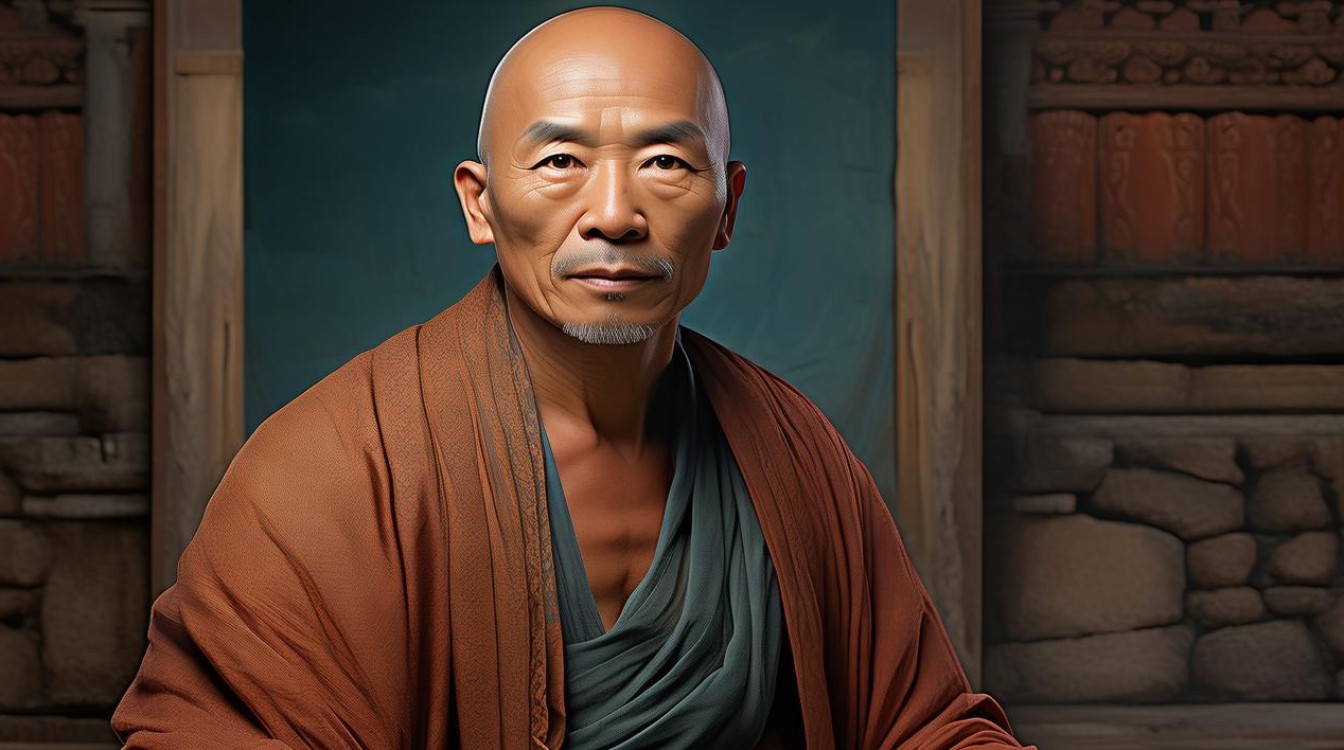 著名画家画和尚