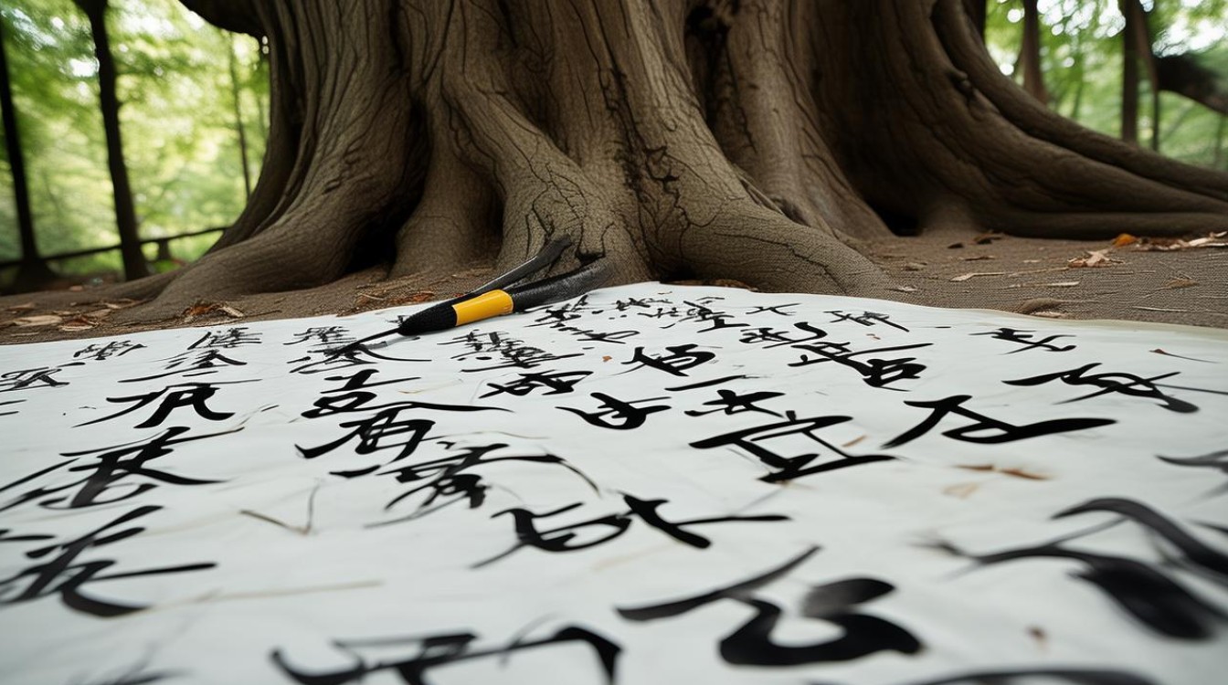 梧桐树书法