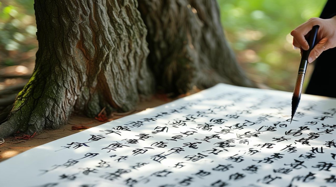 梧桐树书法