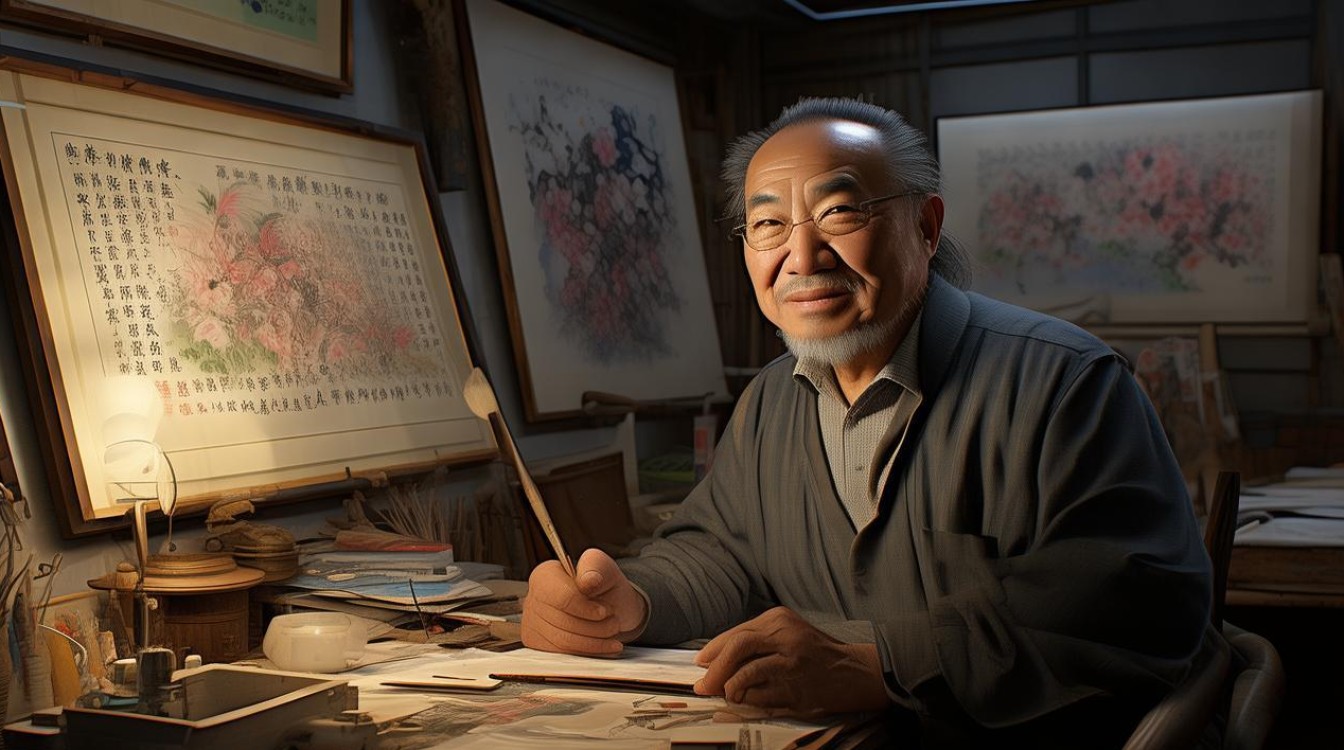 著名画家倪明
