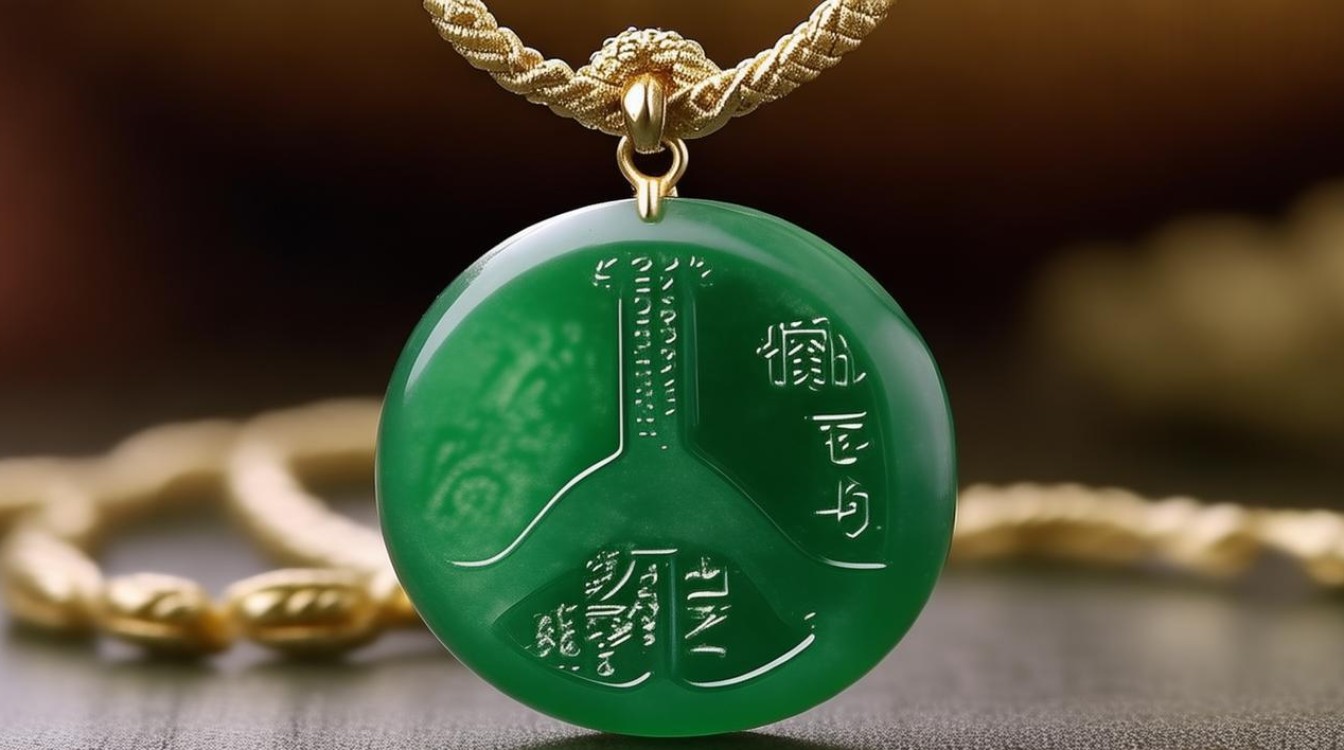 翡翠平安扣绳子