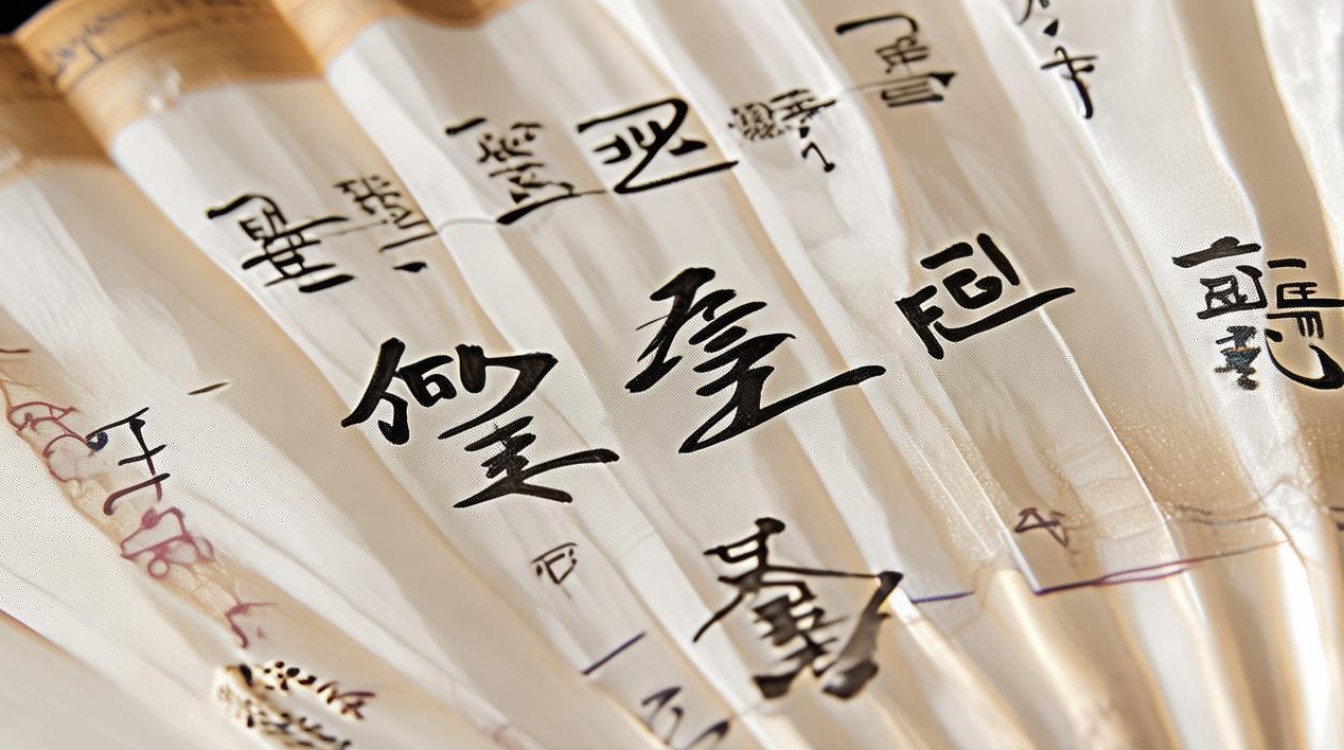 禅字扇面书法