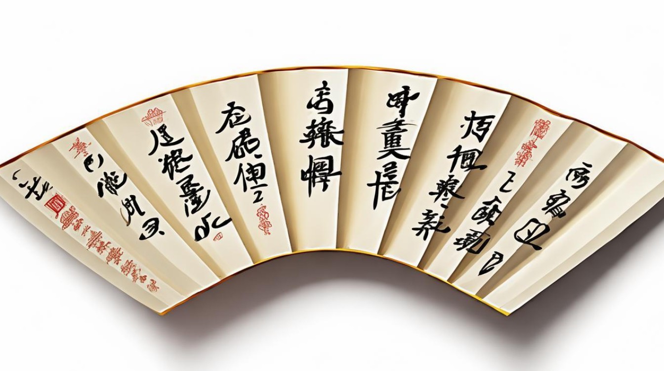 禅字扇面书法