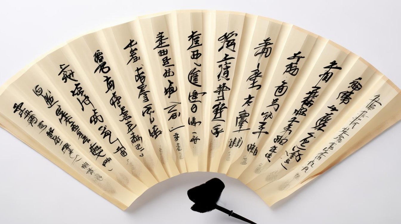禅字扇面书法