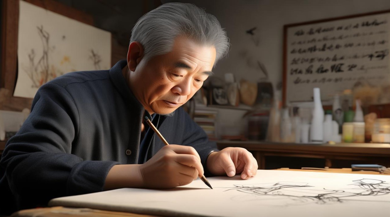 工笔画家王建卫