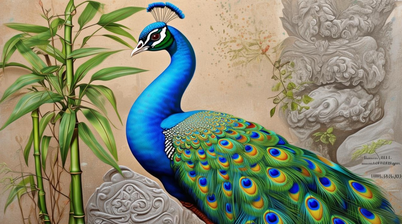 孔雀竹石图画家是谁