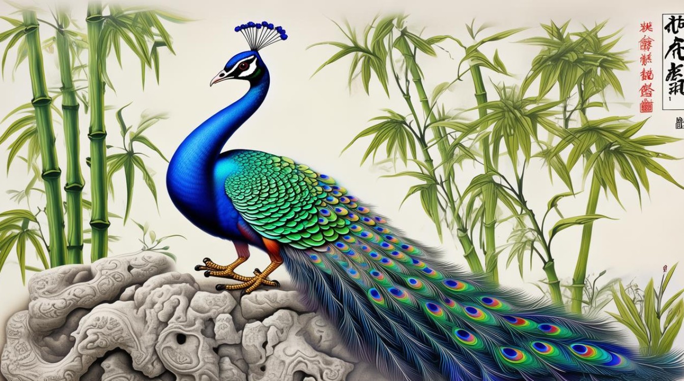 孔雀竹石图画家是谁