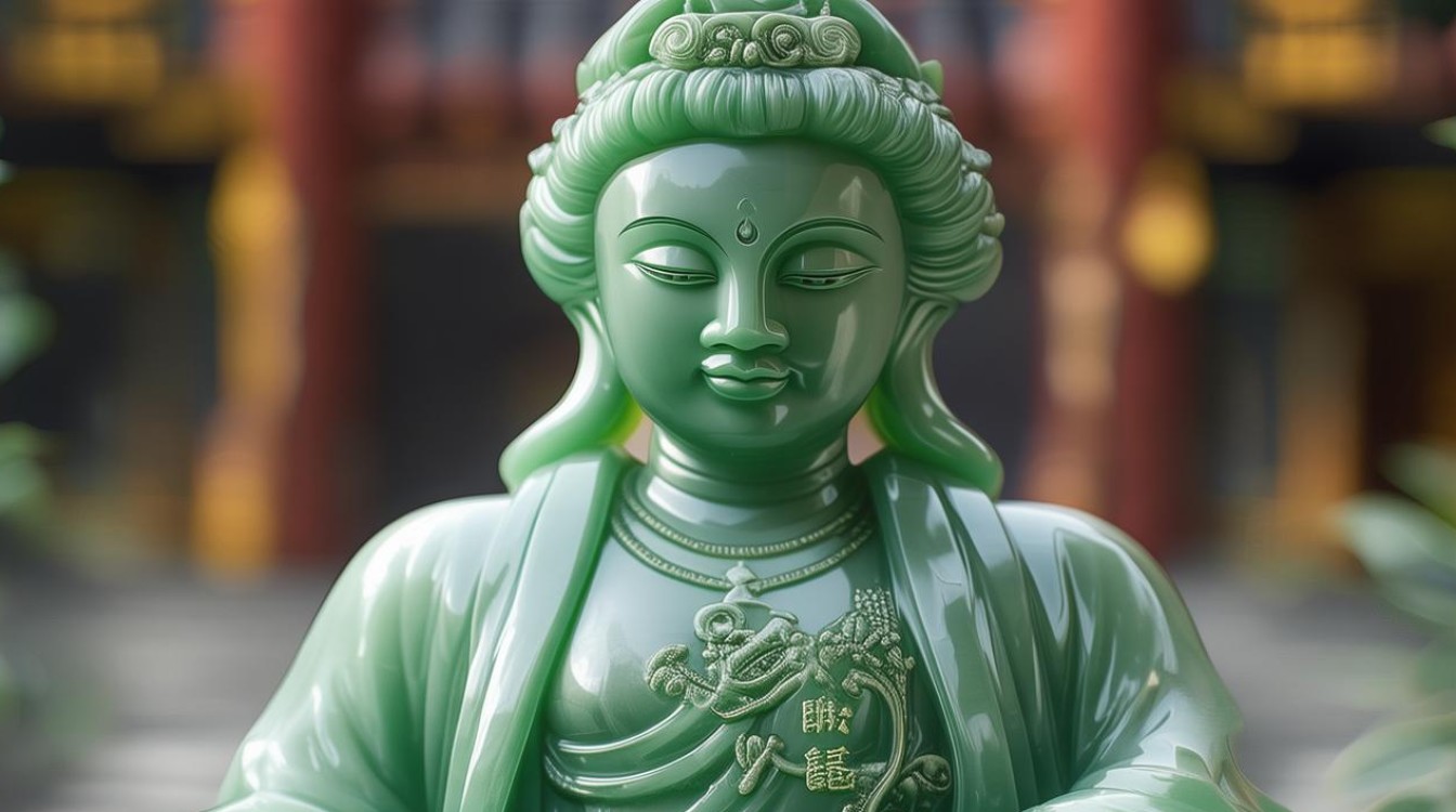 翡翠观音不开光