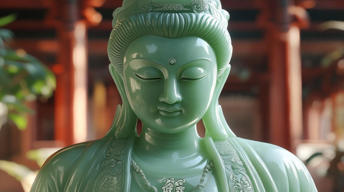 翡翠观音不开光