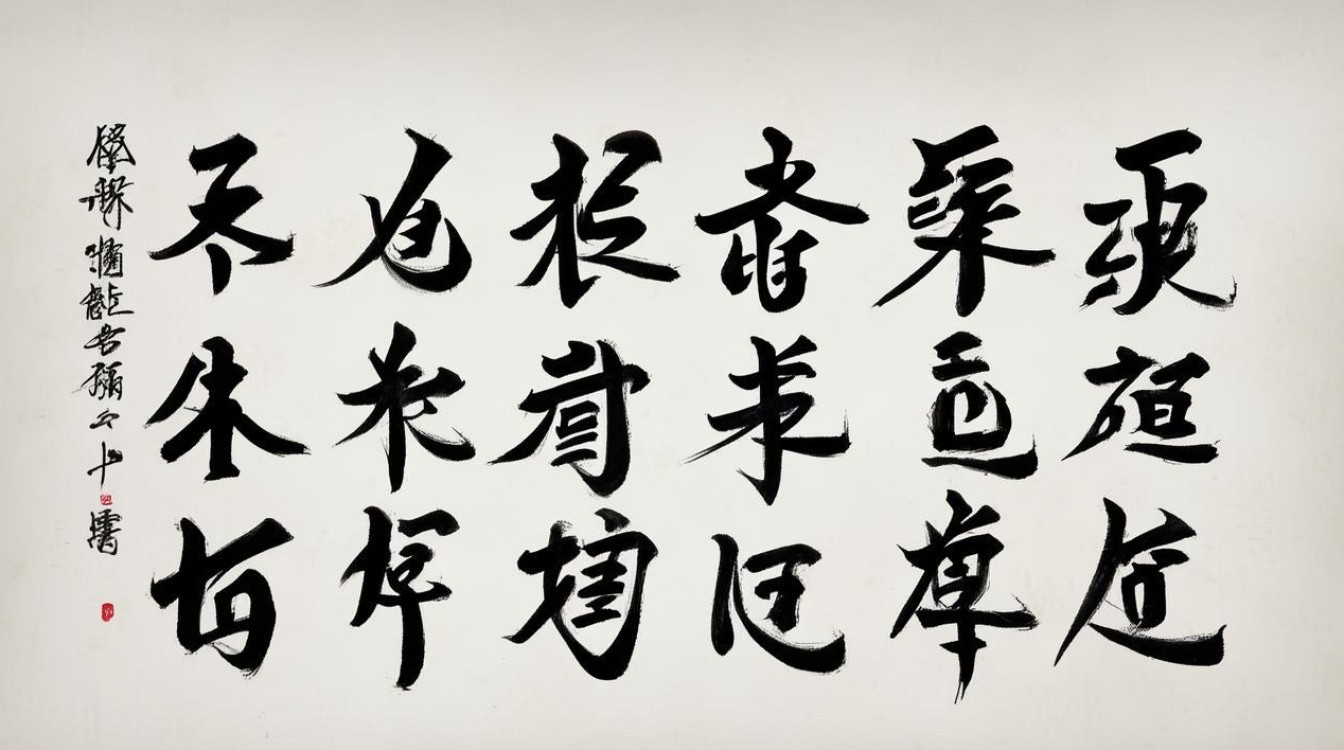 结字书法图片