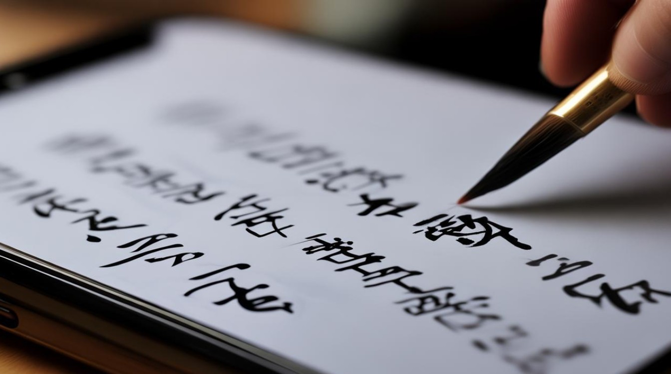手机上练书法