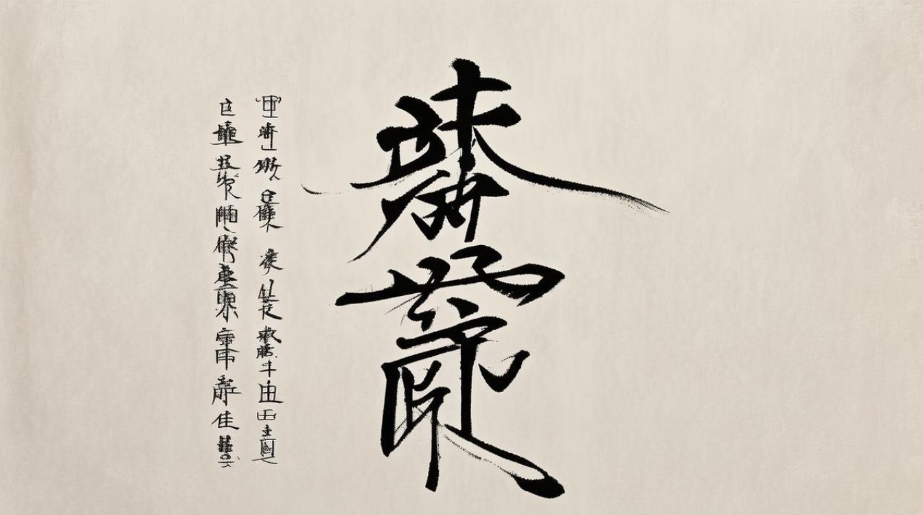 翎的书法字
