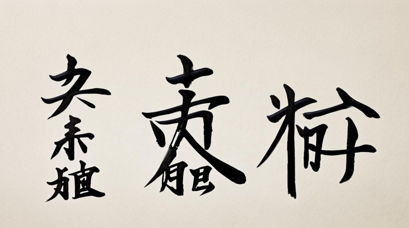 翎的书法字
