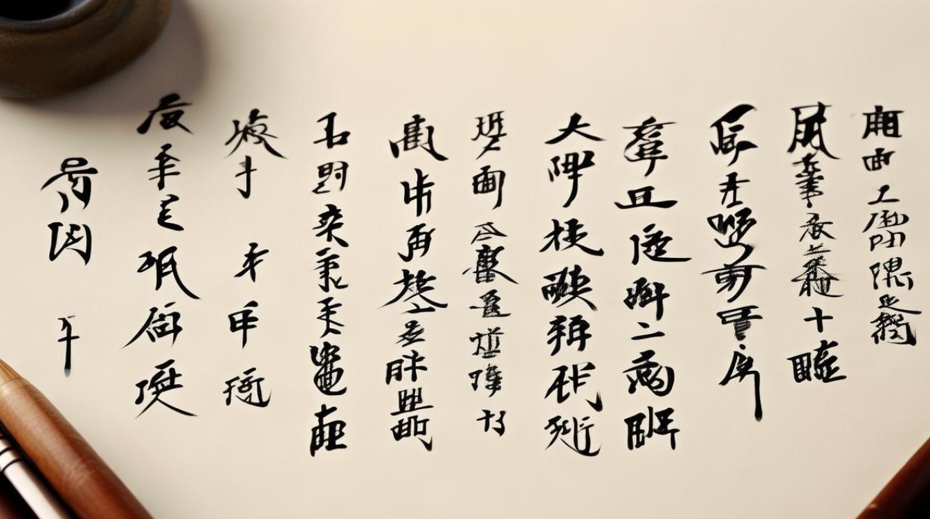 行草书法对联