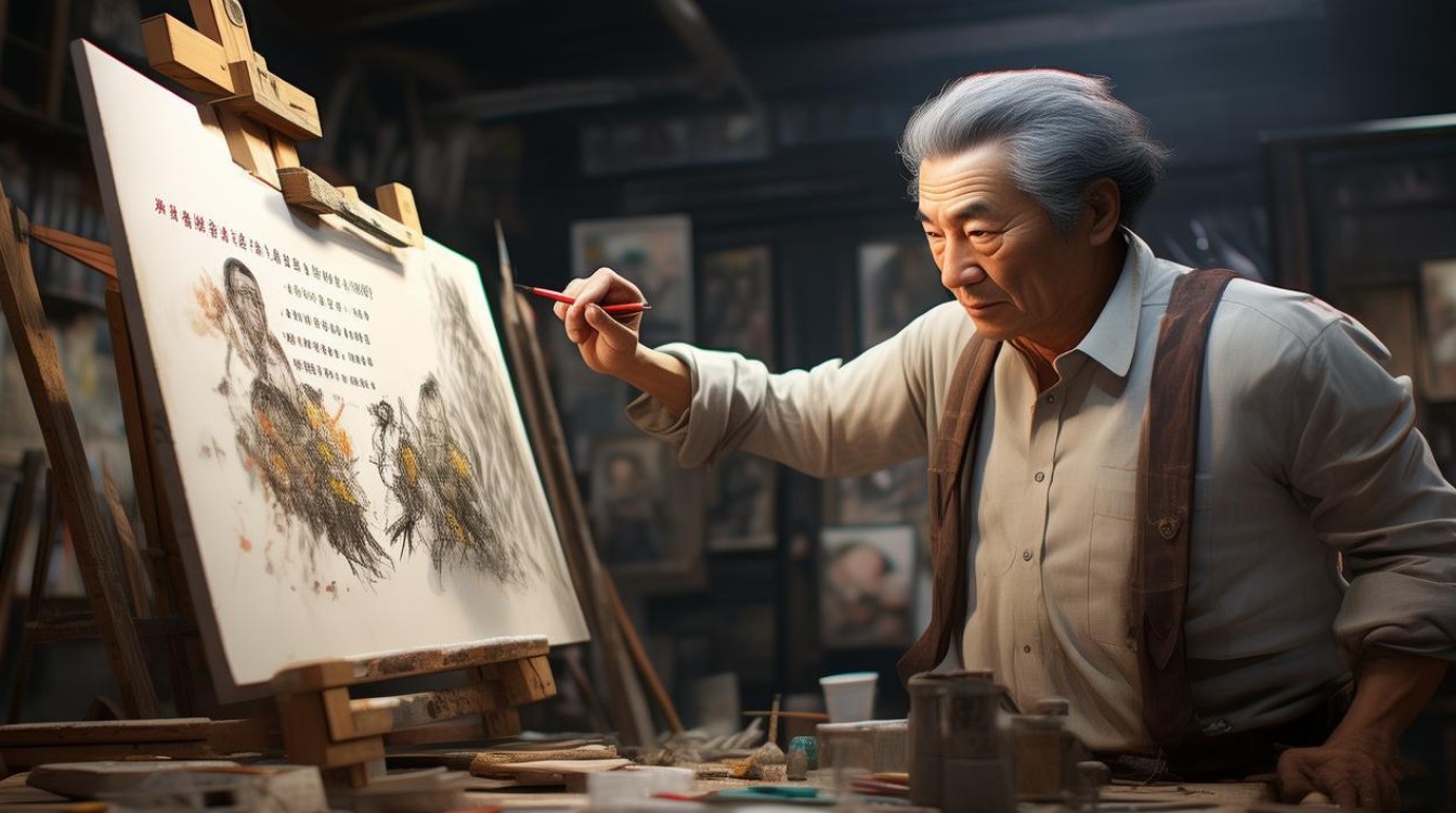 著名画家长亮