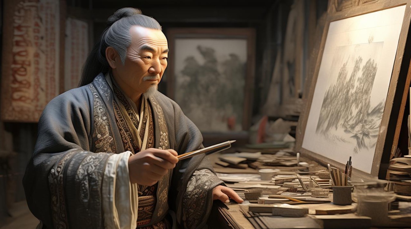 著名画家崔