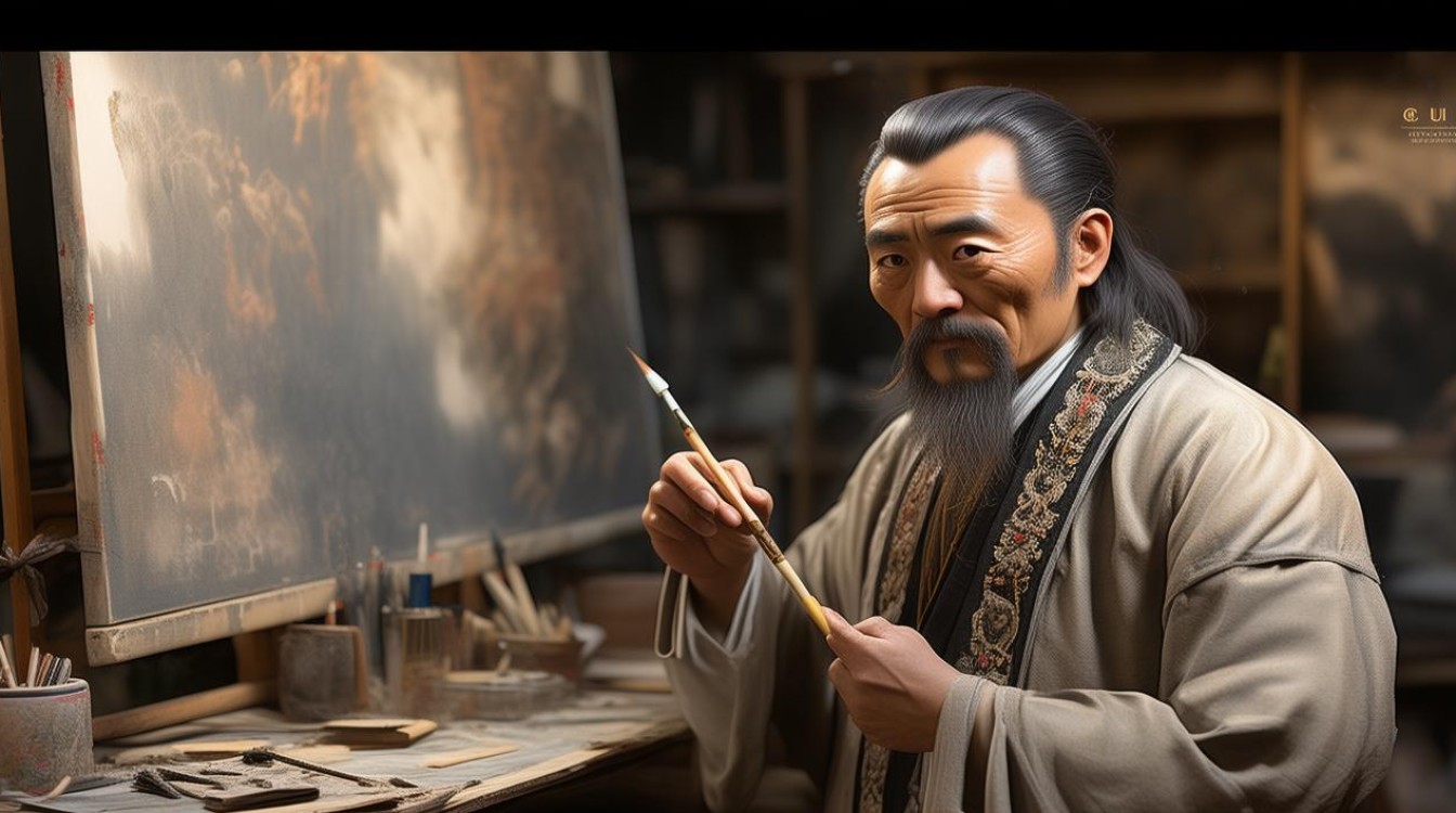 著名画家崔