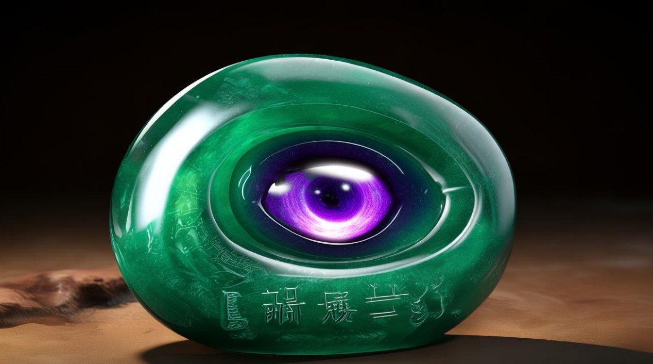 翡翠极品紫眼睛