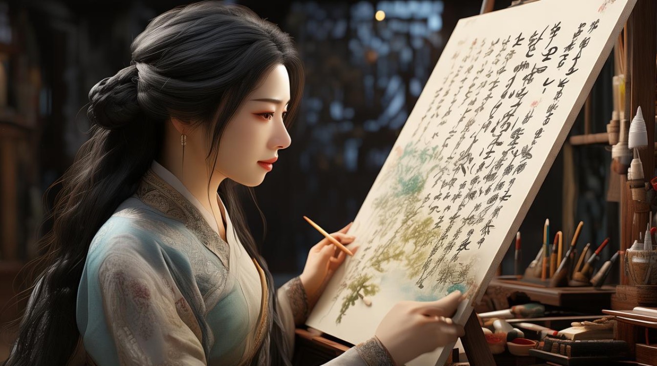 女书画家姜云