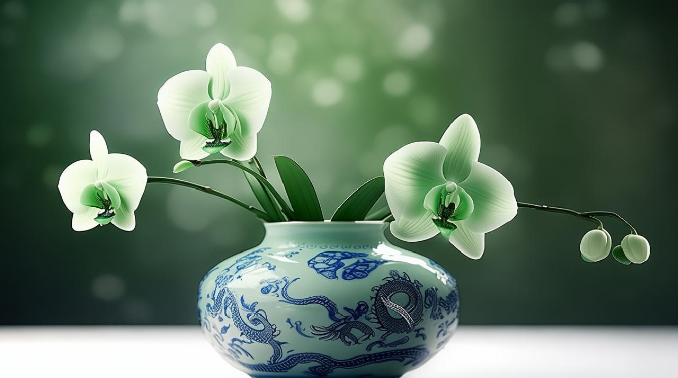 翡翠兰花龙牌