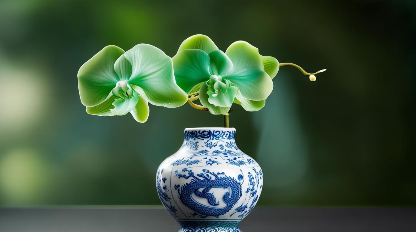 翡翠兰花龙牌