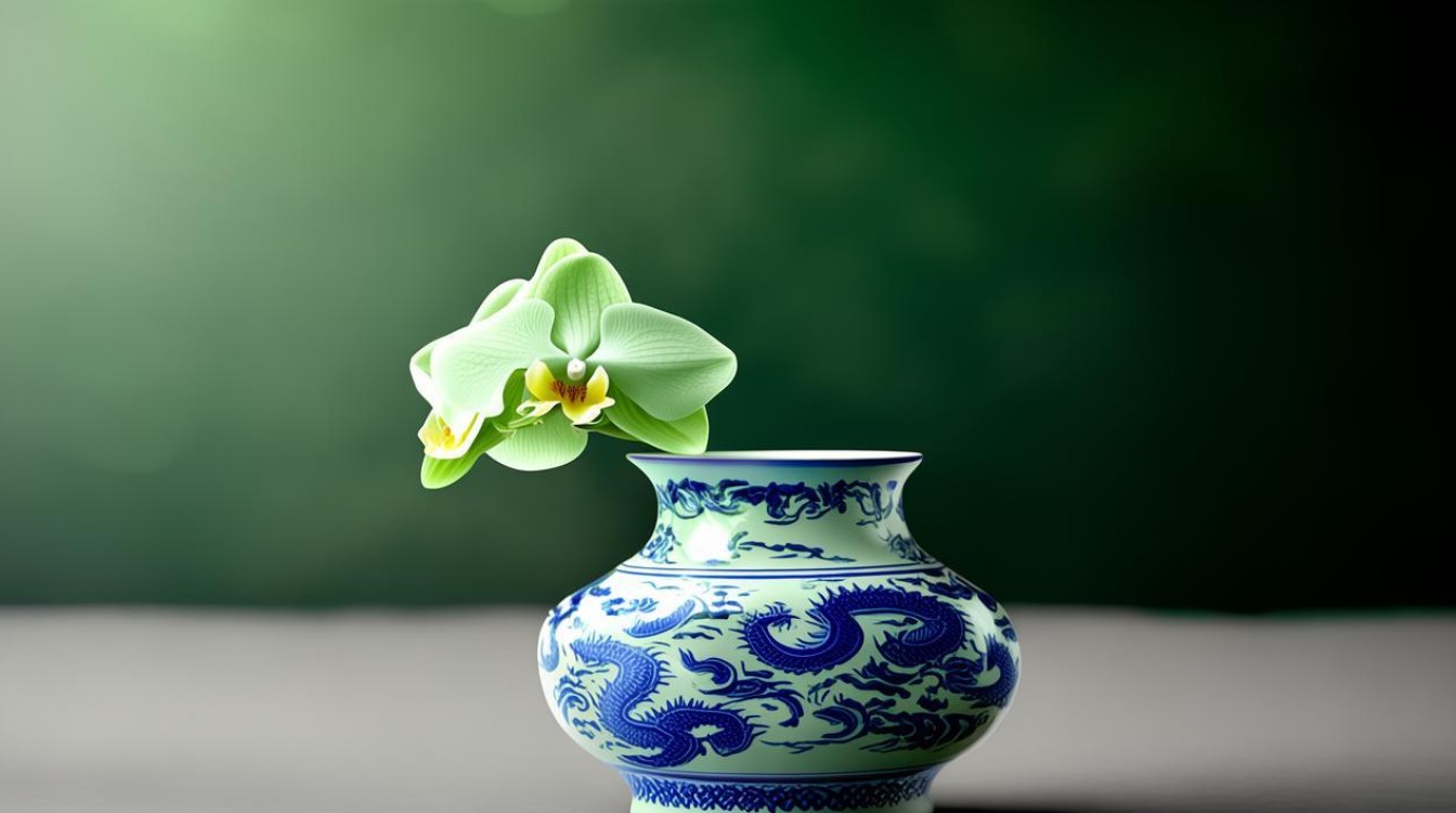 翡翠兰花龙牌