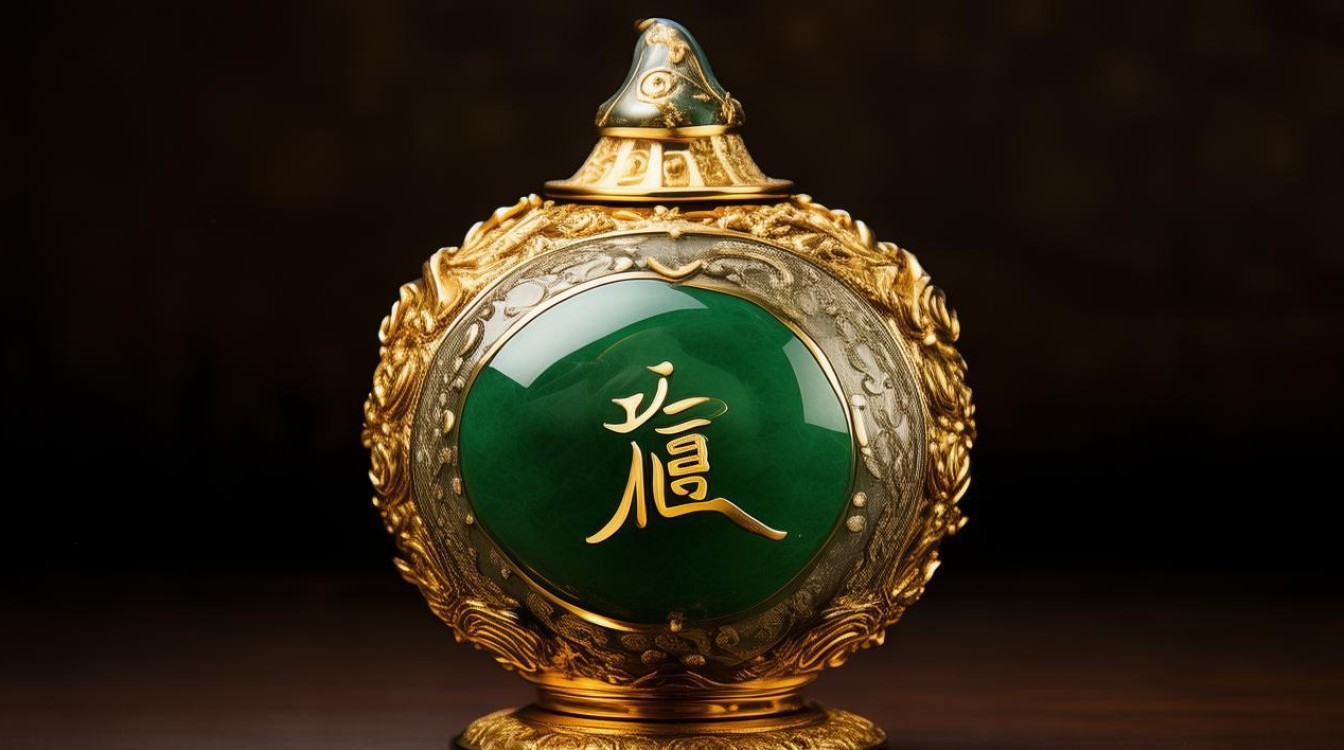 千足金翡翠葫芦