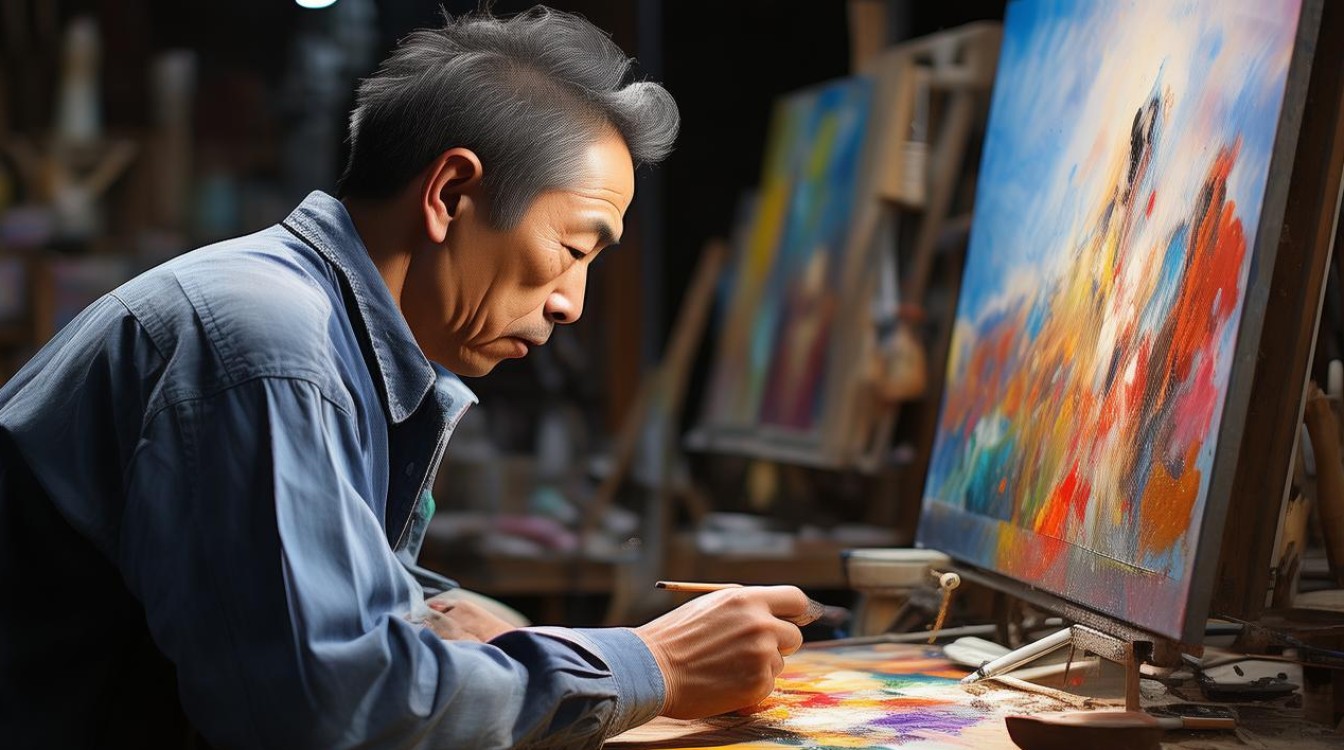 油画家马振江