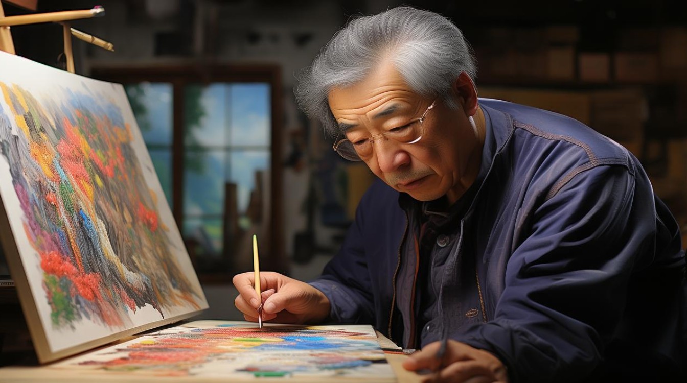 油画家马振江