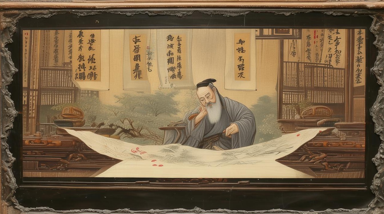 赵子忠画家长卷