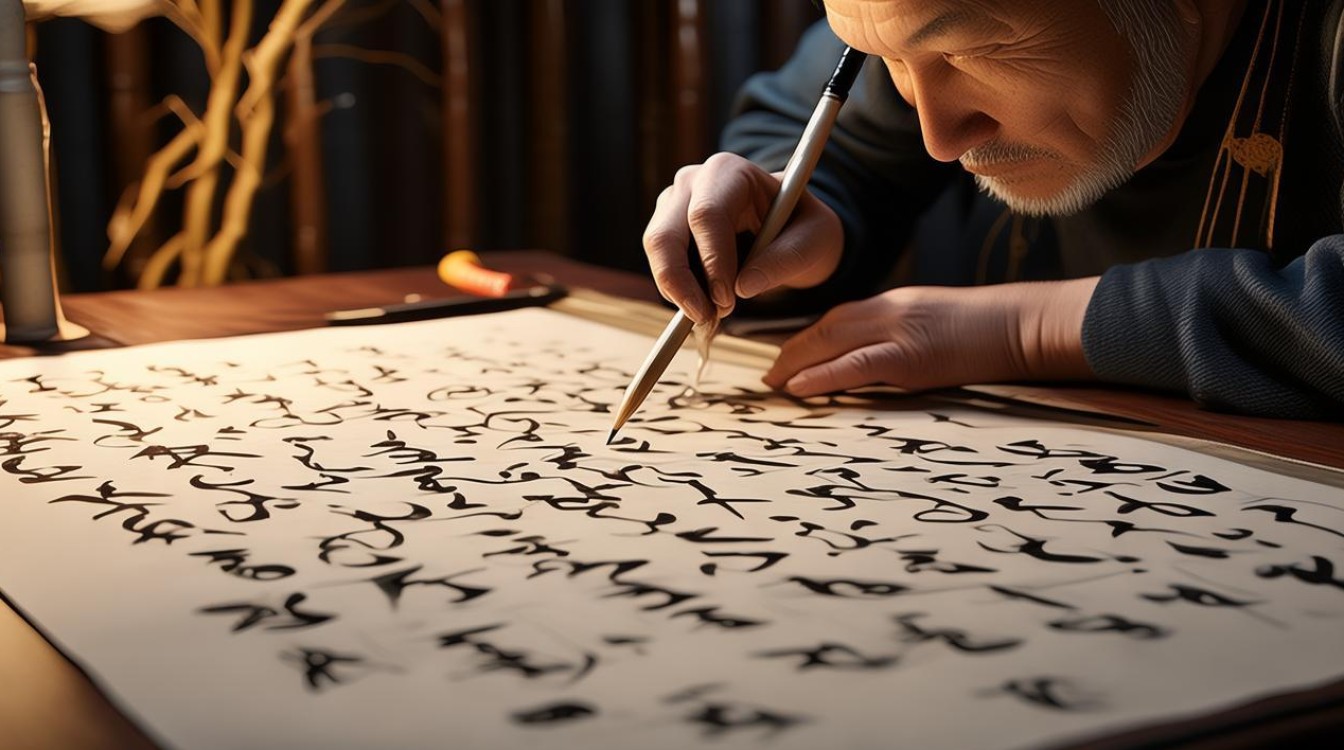 竹骨字书画家
