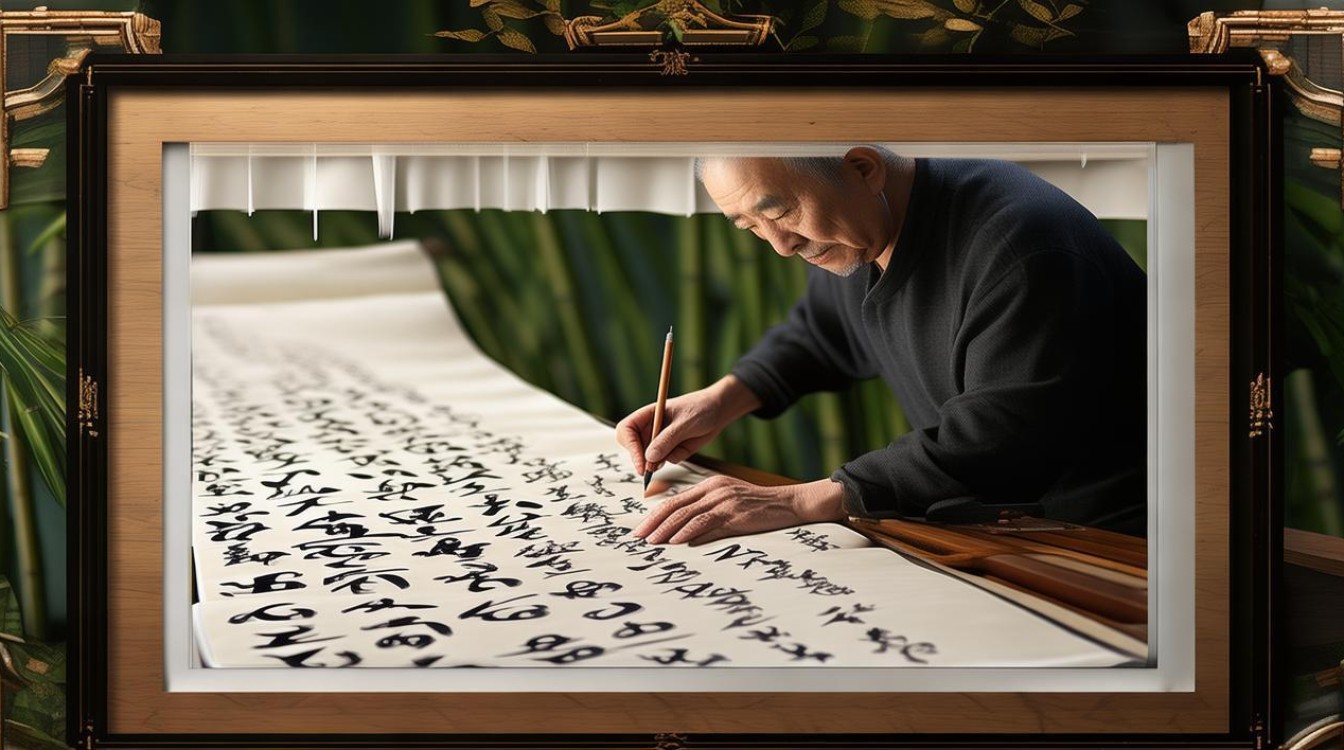 竹骨字书画家