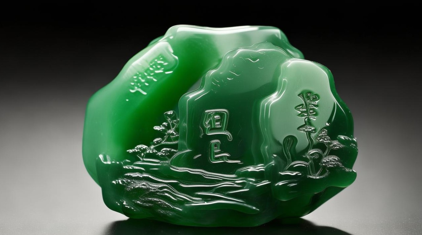 油青色翡翠图
