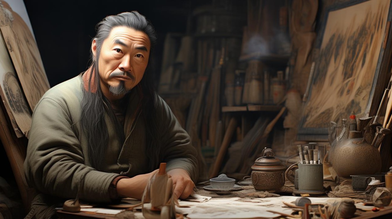 中国画家洪