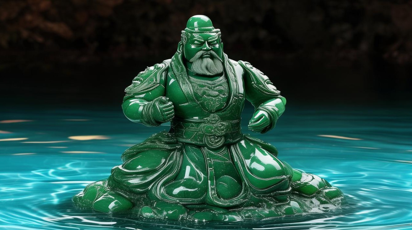 蓝水关公翡翠