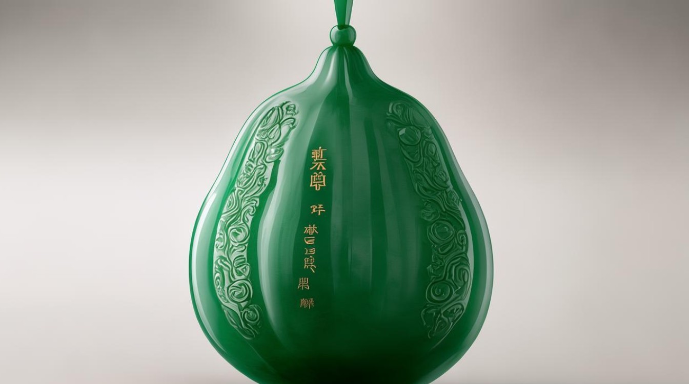 翡翠瓜挂件图片