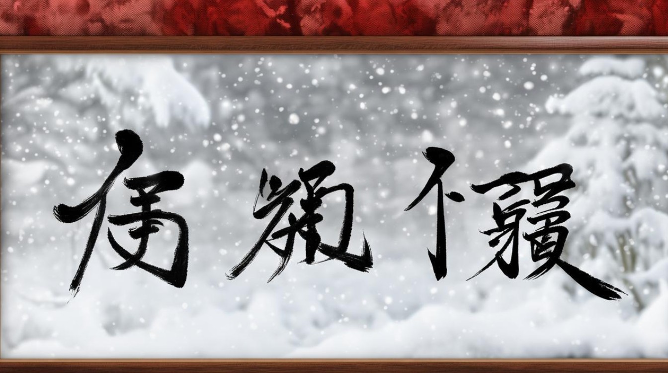 沁国春雪书法